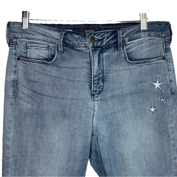 NYDJ Marilyn Embroidered Ankle Crop Jeans  | Size 12 | Lift Tuck Technology - Picture 5 of 16